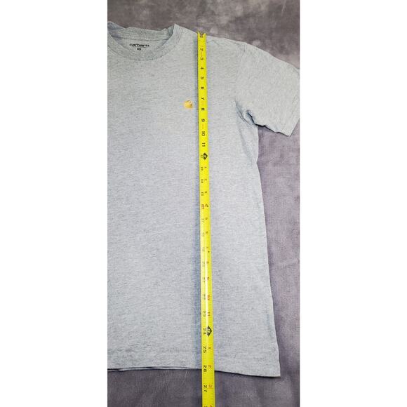 Carhartt Size XS WIP Chase T-Shirt Grey Men's Work Stewart Ca17-16 - Picture 2 of 7